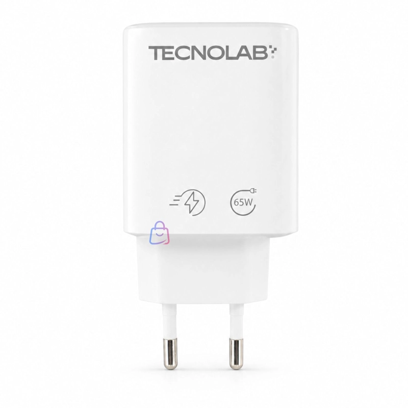 CARGADOR GAN 65W PD QC3.0 USB-C CABLE SEC BLANCO - PS - 3