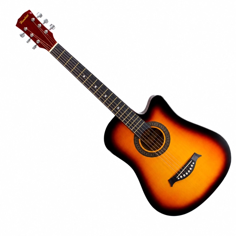 GUITARRA 39 PULGADAS COLOR SUNBURST + FUNDA Y CUERDAS - PS - 1