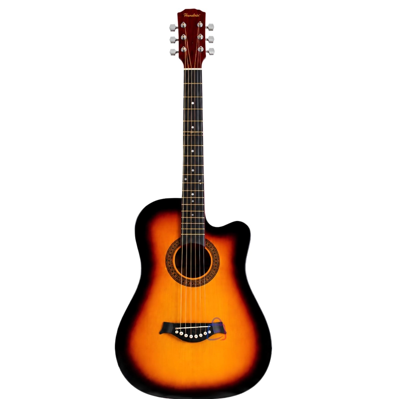 GUITARRA 39 PULGADAS COLOR SUNBURST + FUNDA Y CUERDAS - PS - 3