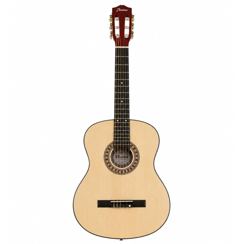 GUITARRA CLASICA 39 PULGADAS NATURAL CUERDAS NYLON - PS - 1