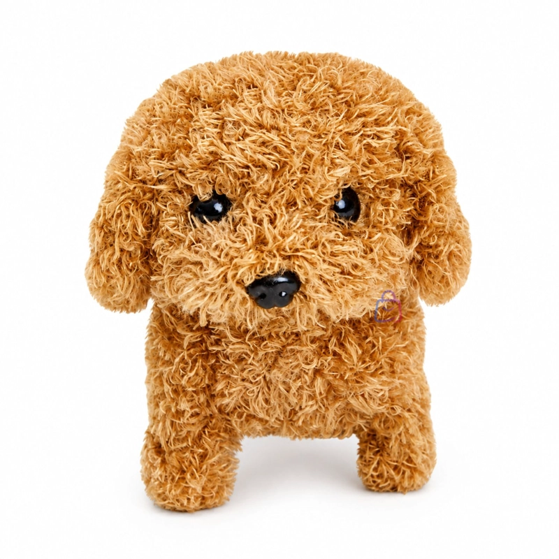 PELUCHE PERRO INTERACTIVO RULOS CAFE  SONIDO MOVIMIENTO - PS - 3