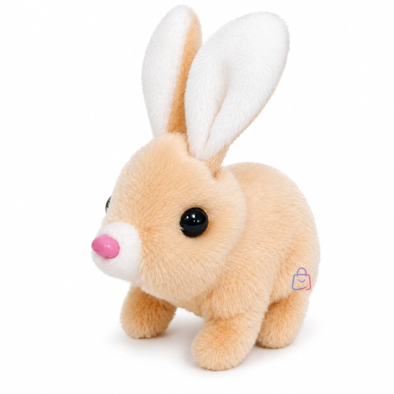 PELUCHE CONEJO INTERACTIVO CAFE  SONIDO MOVIMIENTO - PS - 3