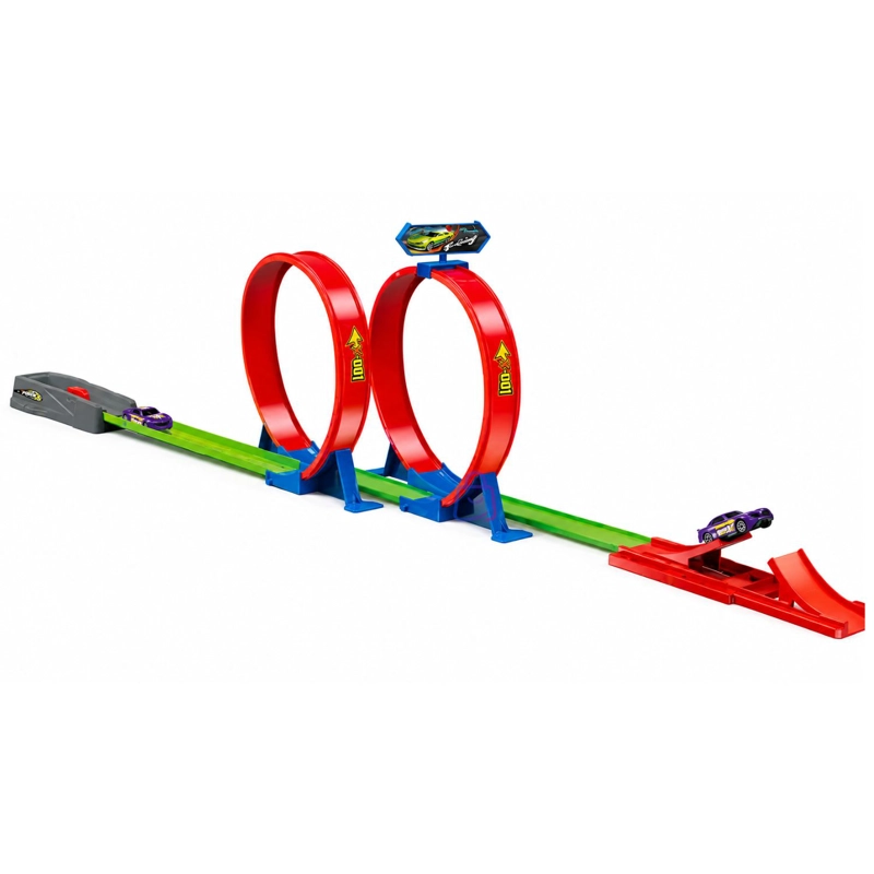 PISTA AUTOS LANZADOR 2 GIROS 360 INCLUYE VEHICULO - PS - 3