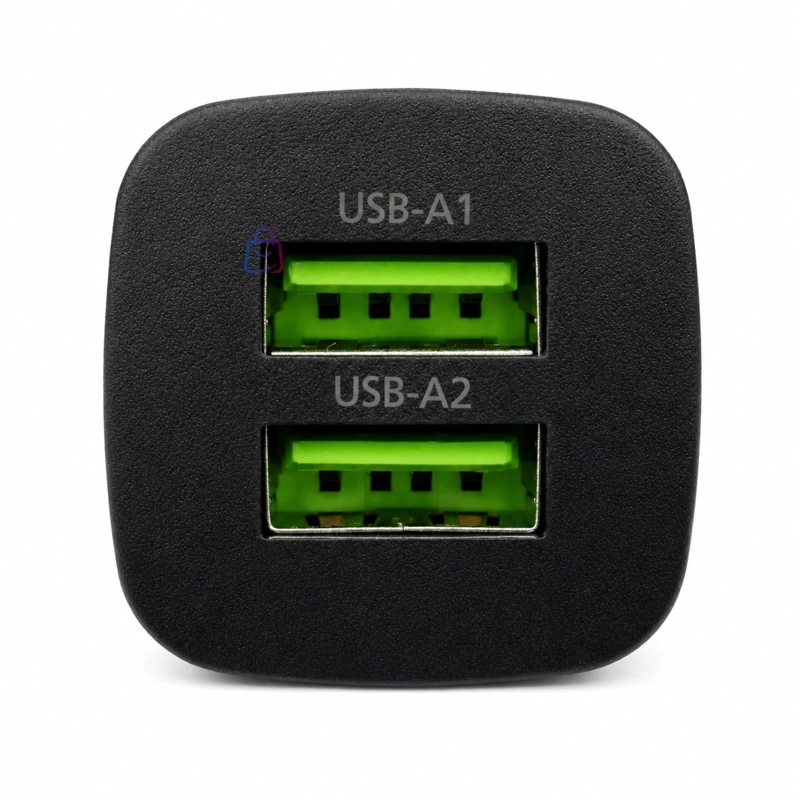 CARGADOR AUTO PHILIPS 12V 12W DUAL USB - PS - 2