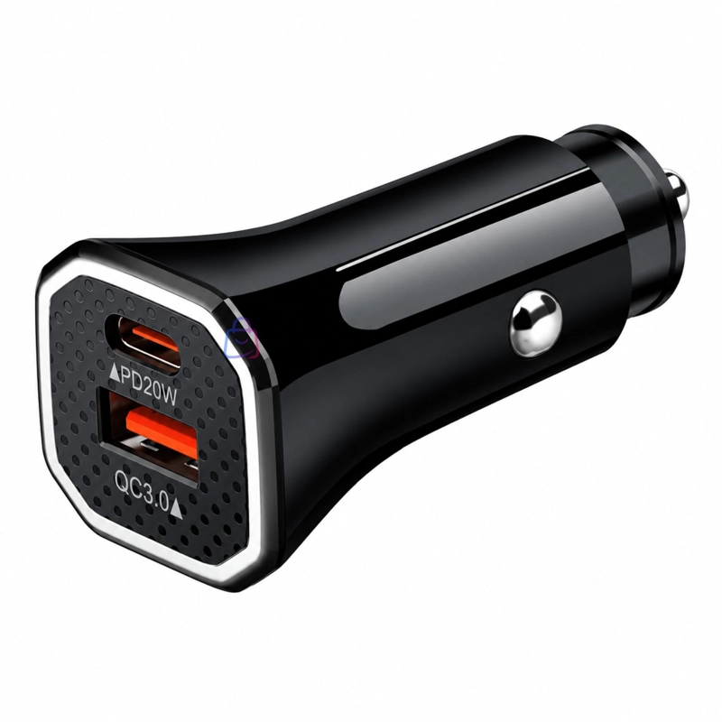 CARGADOR AUTO CARGA RAPIDA PD + QC 38W USB - PS - 5