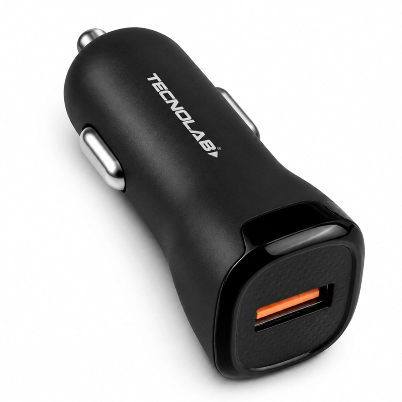 CARGADOR AUTO CARGA RAPIDA QC USB 18W 12V 24V - PS - 1