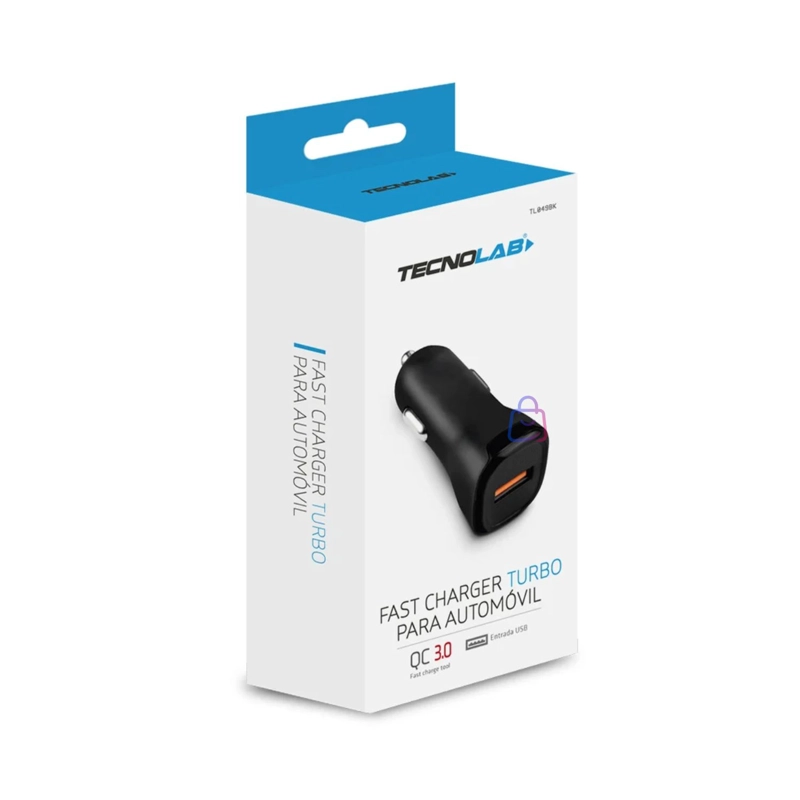 CARGADOR AUTO CARGA RAPIDA QC USB 18W 12V 24V - PS - 4