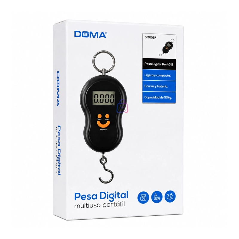 PESA DIGITAL COLGANTE 50 KG LCD CON TARA PORTATIL - PS - 6