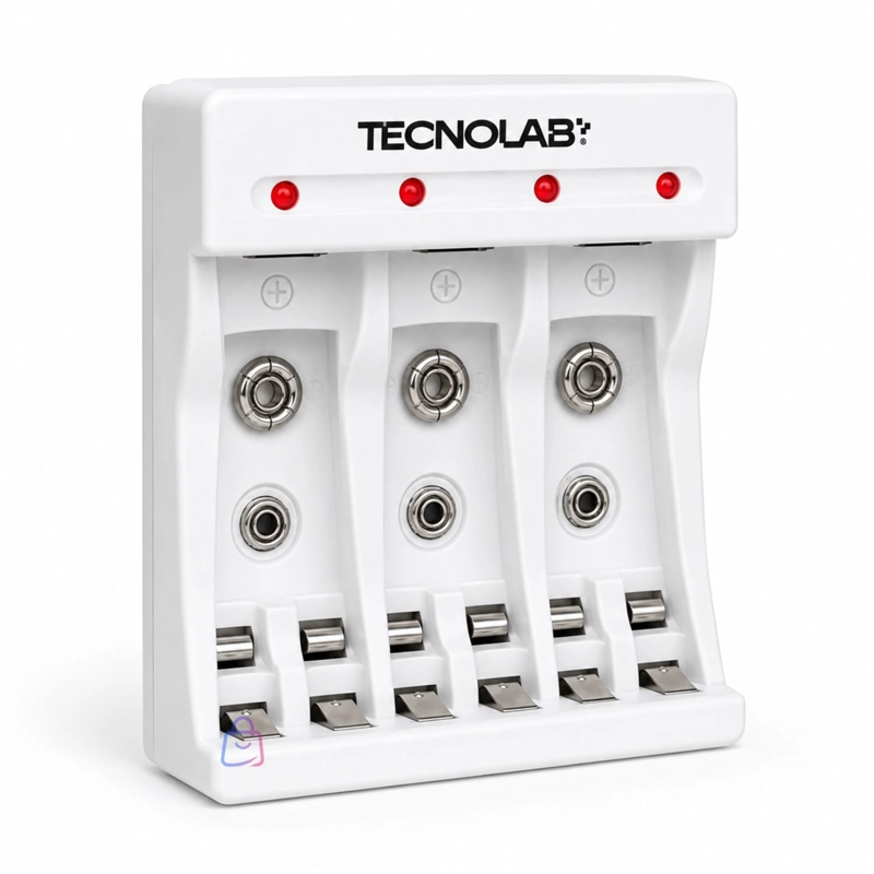 CARGADOR PILAS USB-C AA AAA 9V CON LED - PS - 2