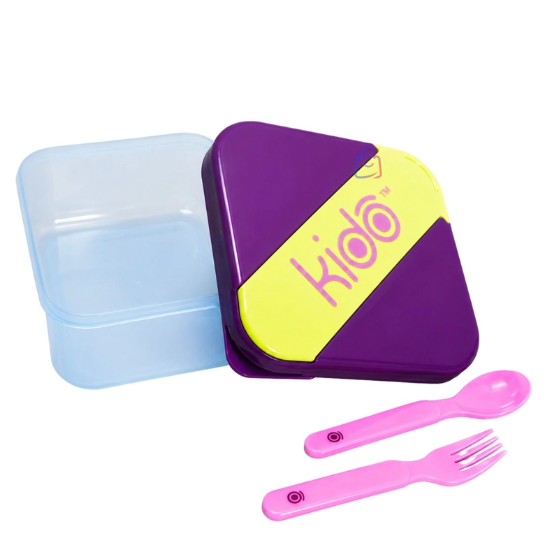 HERME TICO KIDO CON CUBIERTOS LIBRE DE BPA MORADO - PS - 2