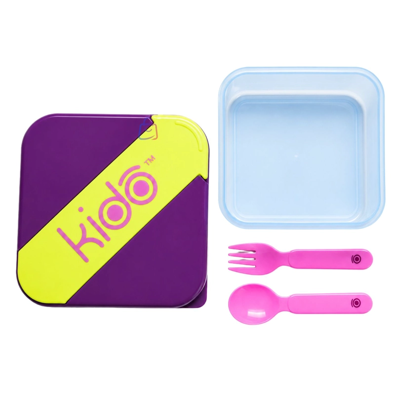 HERME TICO KIDO CON CUBIERTOS LIBRE DE BPA MORADO - PS - 4