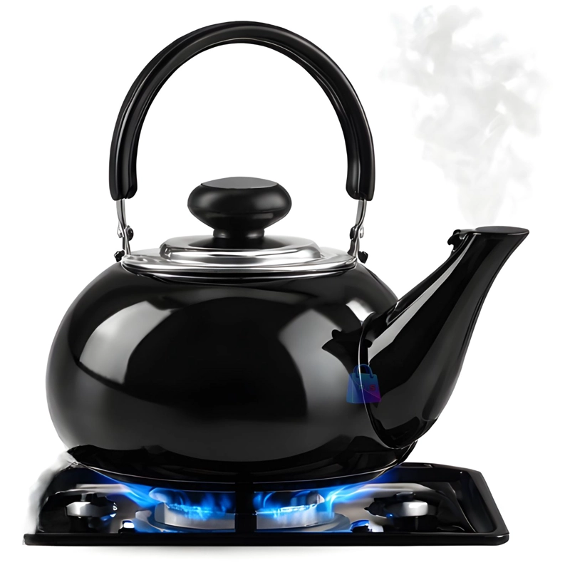 TETERA DE ACERO INOXIDABLE 800ML COLOR NEGRO - PS - 3