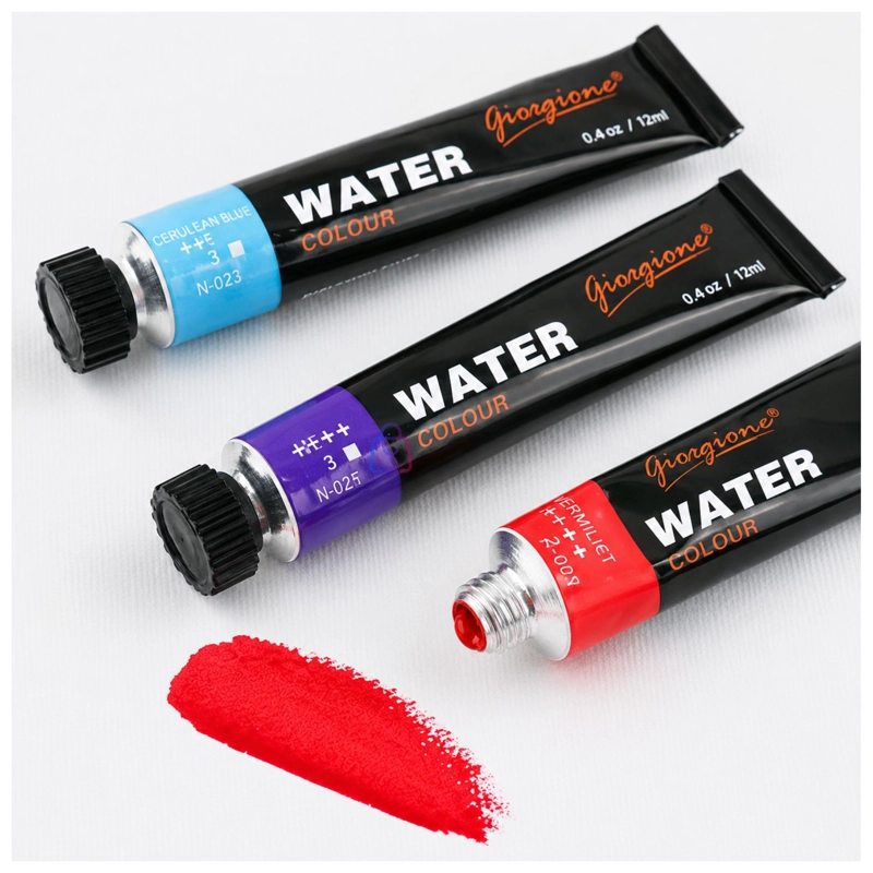 PINTURA ACUARELA 12 COLORES 12ML PREMIUM - PS - 2