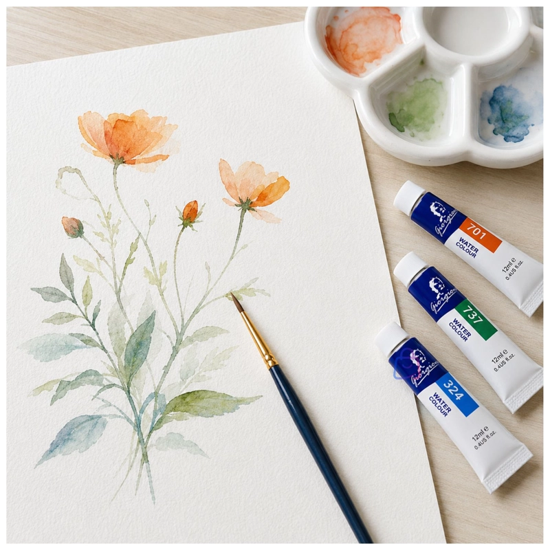 PINTURA ACUARELA 12 COLORES 12ML ARTE ESCOLAR - PS - 2