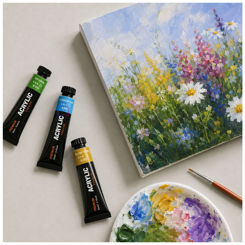 SET PINTURA ACRILICA 24 COLORES 12ML ARTE - PS - 2