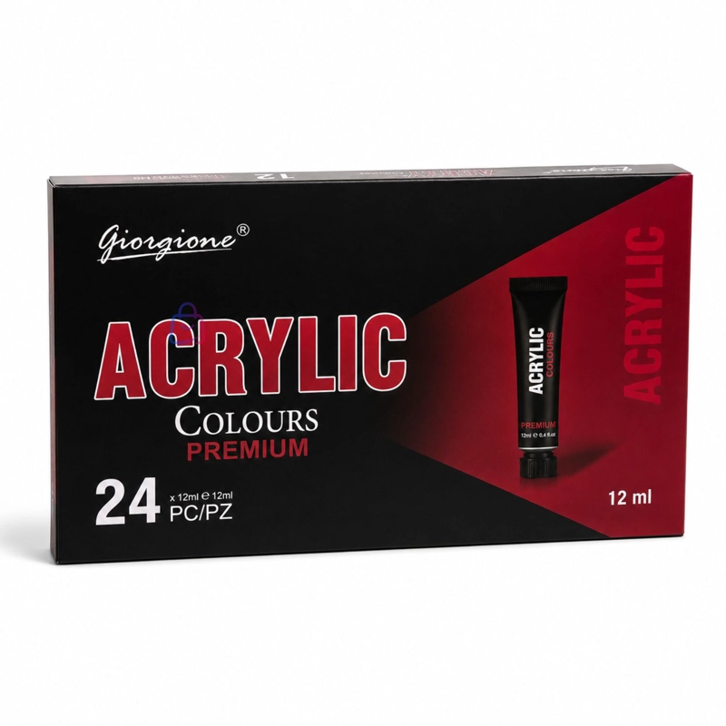 SET PINTURA ACRILICA 24 COLORES 12ML ARTE - PS - 4