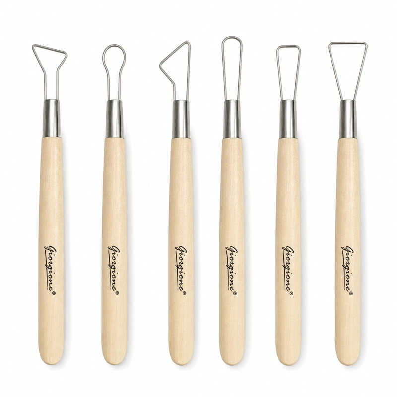 SET HERRAMIENTAS MODELADO ARCILLA CERAMICA 6 PIEZAS - PS - 1