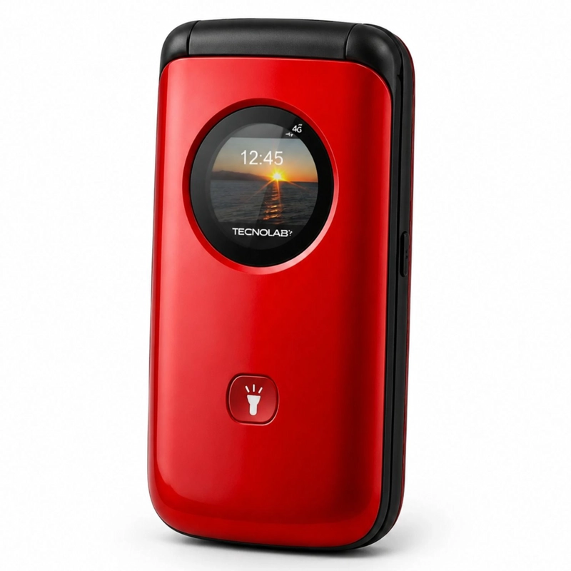 CELULAR SENIOR 4G LIBERADO FLIP SOS ADULTO MAYOR AZUL - PS - 1