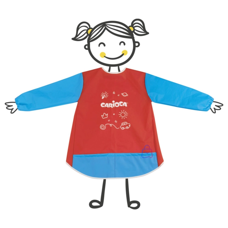 DELANTAL ESCOLAR IMPERMEABLE CARIOCA NIÑOS 5 A 8 AÑOS - PS - 2