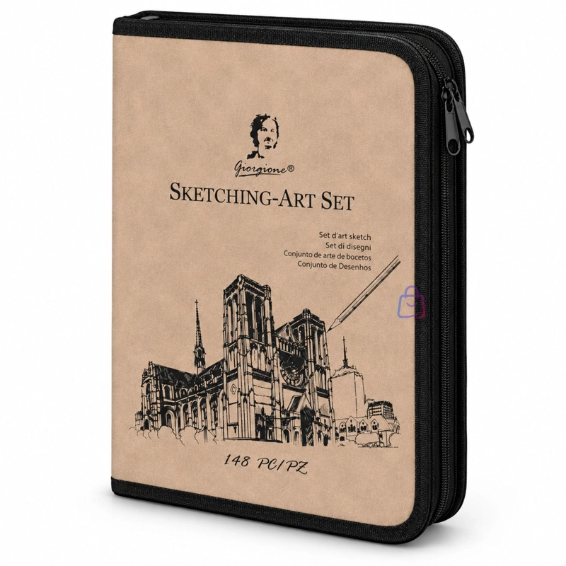 SET DIBUJO PROFESIONAL 148 PIEZAS LAPICES BOCETO ARTE - PS - 3