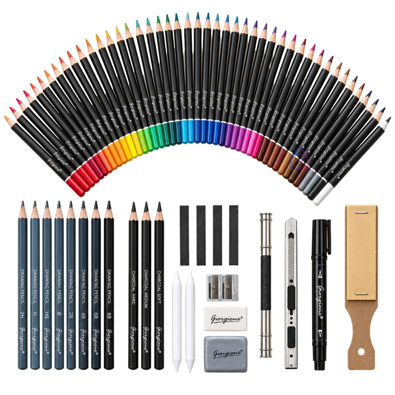SET DIBUJO PROFESIONAL 148 PIEZAS LAPICES BOCETO ARTE - PS - 4