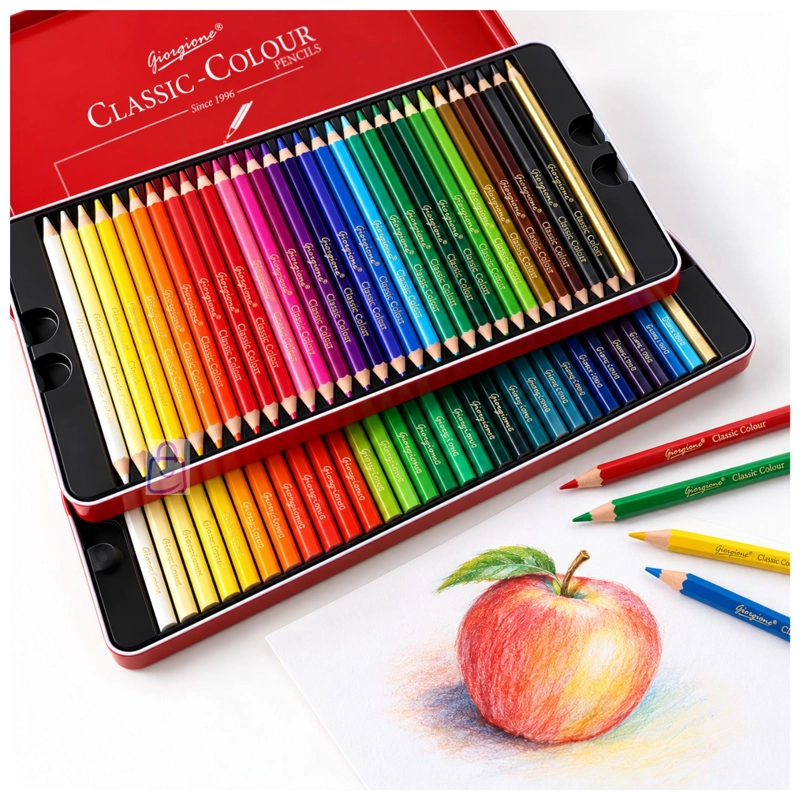 LAPICES DE COLORES 72 CAJA METALICA PROFESIONAL - PS - 2