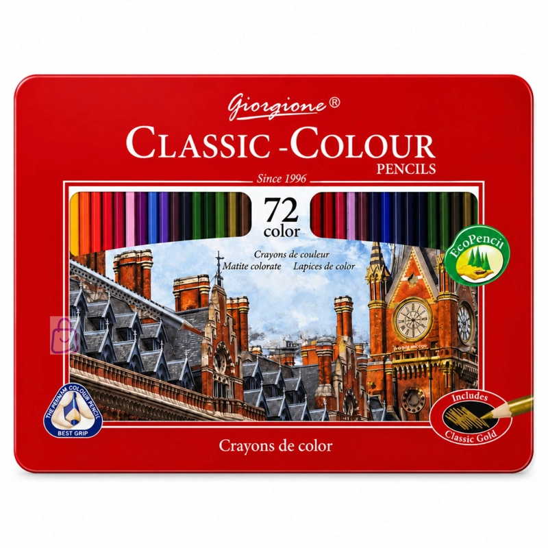 LAPICES DE COLORES 72 CAJA METALICA PROFESIONAL - PS - 4