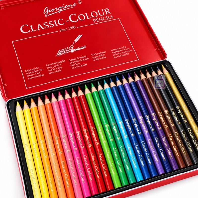 LAPICES DE COLORES 24 CAJA METALICA - PS - 2