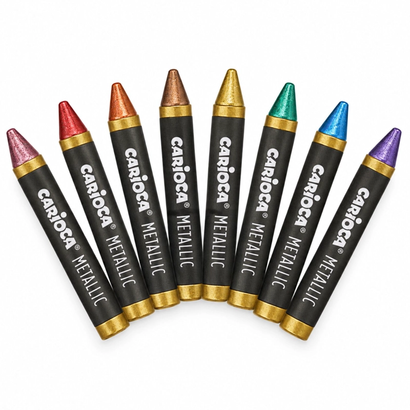 CRAYONES METALICOS CARIOCA 8 COLORES - PS - 1