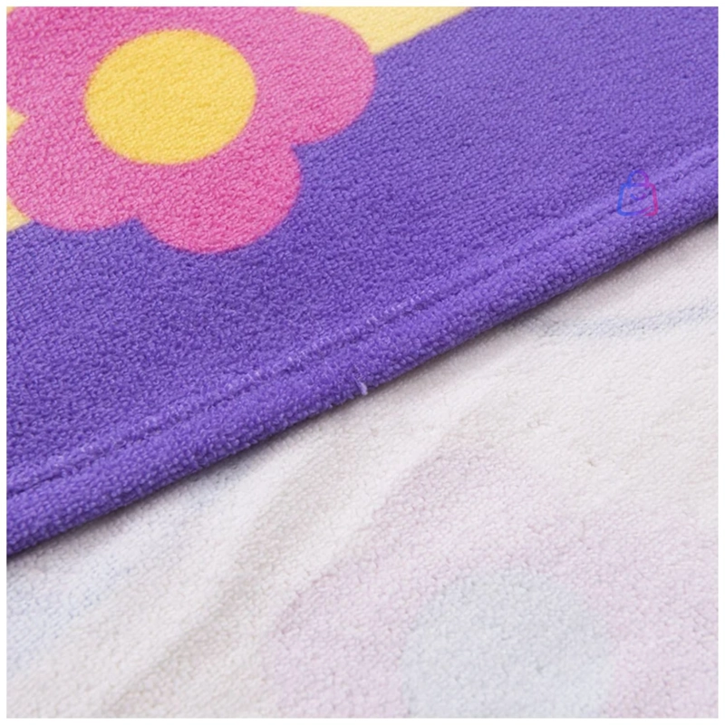 TOALLA PLAYA CAPUCHA MINNIE FLORES 60X60 CM MICROFIBRA - PS - 3