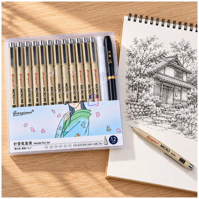 SET 12 ESTILOGRAFOS ZG012 DIBUJO MANGA LETTERING - PS - 3