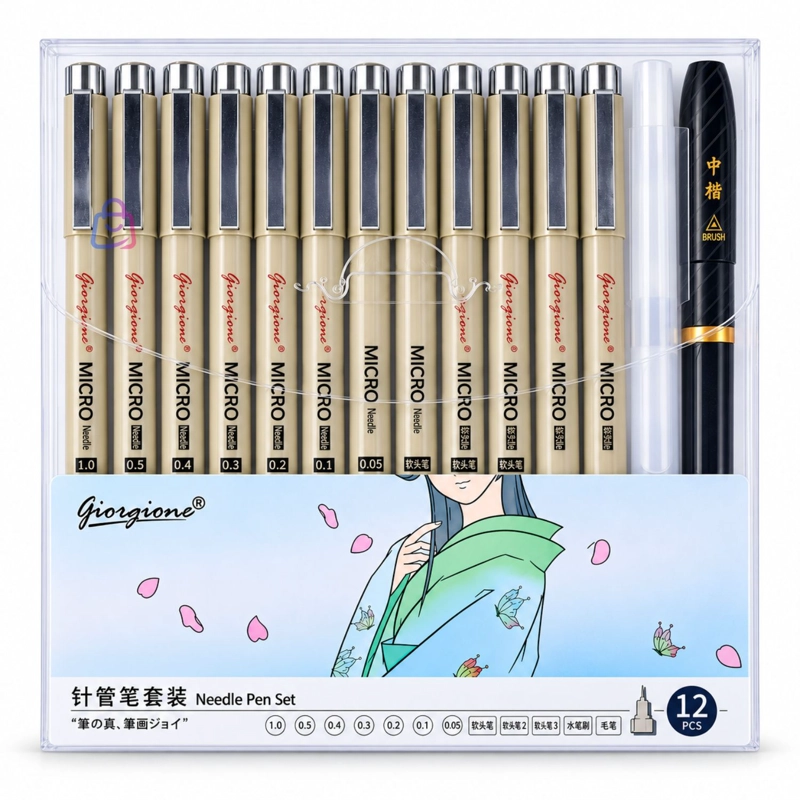 SET 12 ESTILOGRAFOS ZG012 DIBUJO MANGA LETTERING - PS - 4