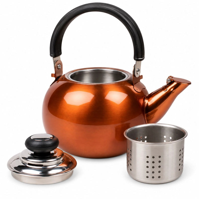 TETERA ACERO INOXIDABLE COBRE 800ML DIANA INDUCCION - PS - 1