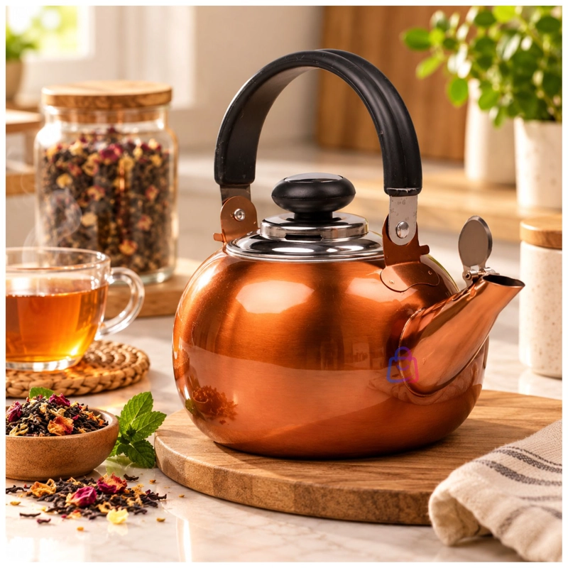 TETERA ACERO INOXIDABLE COBRE 800ML DIANA INDUCCION - PS - 2