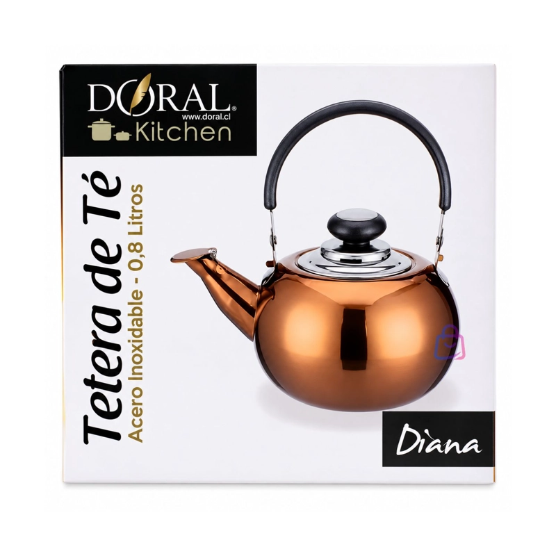 TETERA ACERO INOXIDABLE COBRE 800ML DIANA INDUCCION - PS - 4