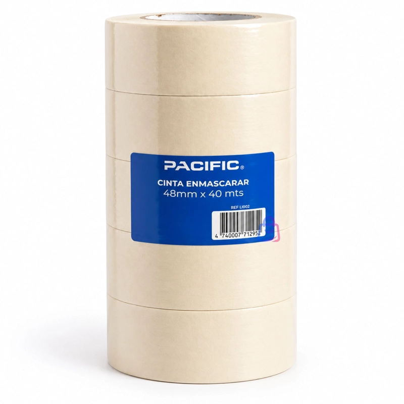 PACK 5 CINTAS DE ENMASCARAR MASKING TAPE 48MM X 40M - PS - 4
