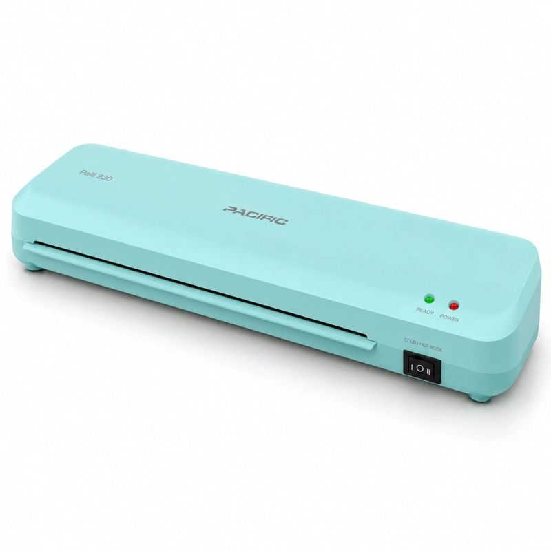 LAMINADORA PLASTIFICADORA A4 DOBLE RODILLO TURQUESA - PS - 1