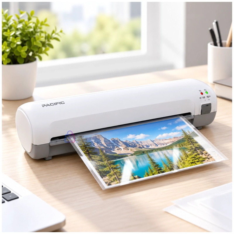 LAMINADORA PLASTIFICADORA A4 CON 6 ACCESORIOS BLANCO - PS - 2