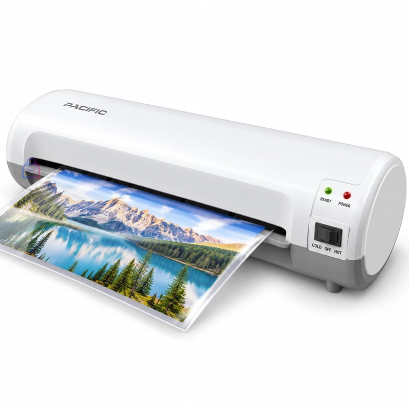 LAMINADORA PLASTIFICADORA A4 CON 6 ACCESORIOS BLANCO - PS - 3