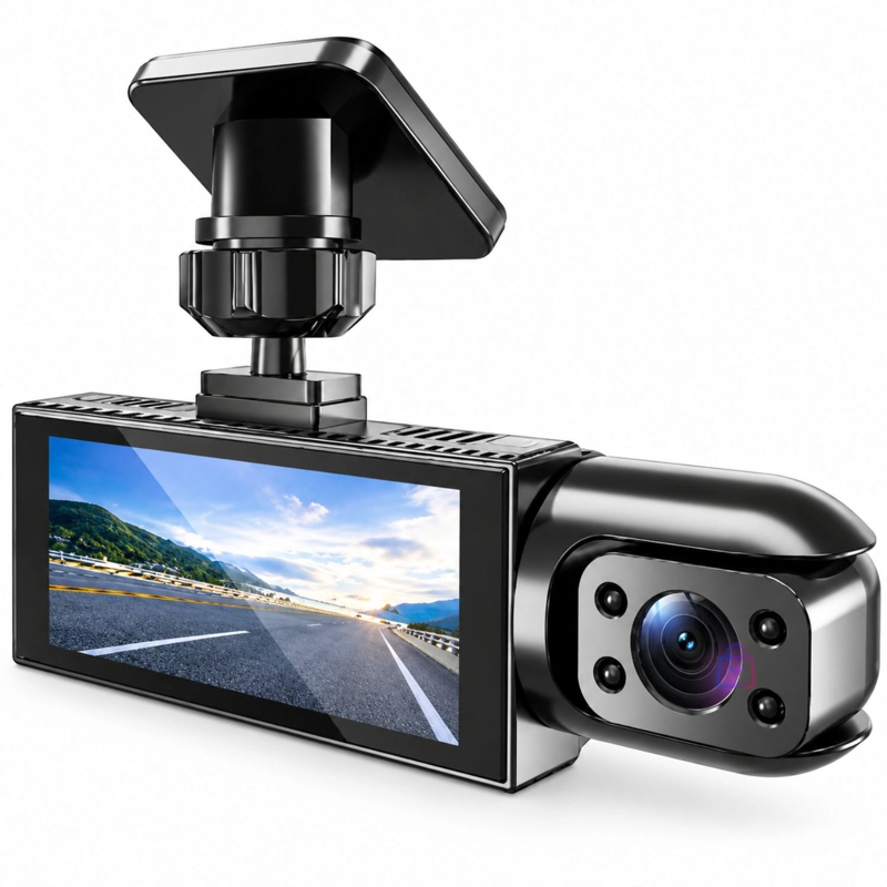 CAMARA AUTO DASHCAM TRIPLE LENTE WIFI HD 720P IPS - PS - 5