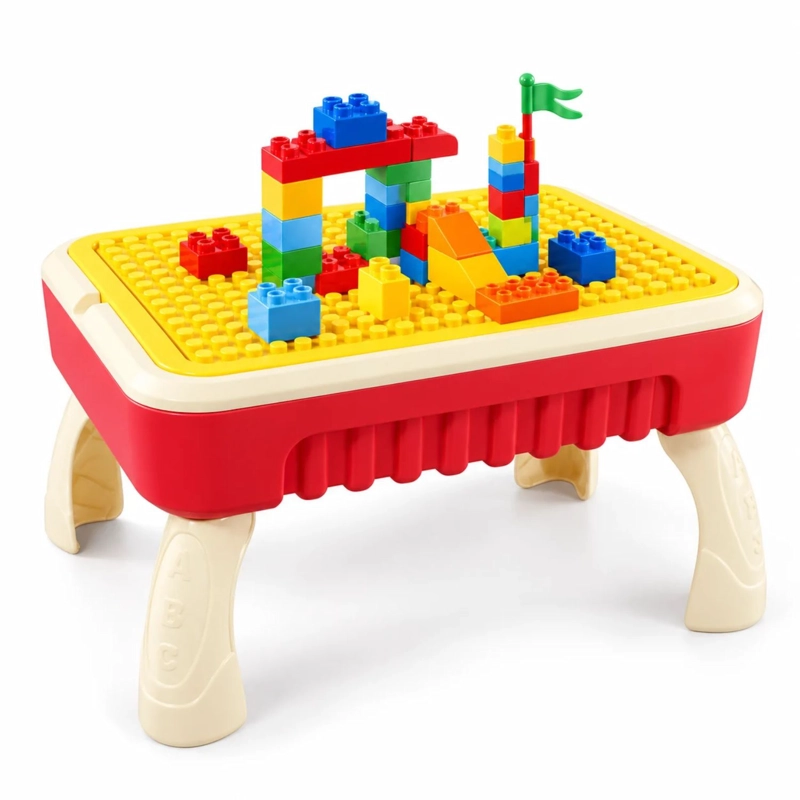 MESA INFANTIL DE BLOQUES Y PIZARRA PLUMONES Y BORRADOR - PS - 1