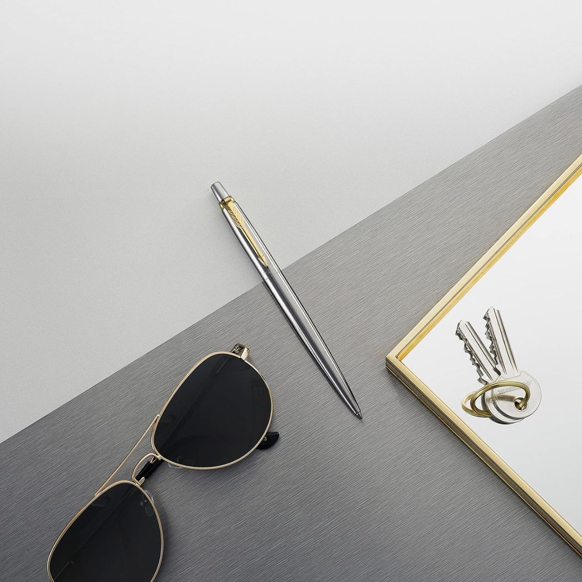 BOLIGRAFO PARKER JOTTER ACERO INOXIDABLE C/DORADO - 6