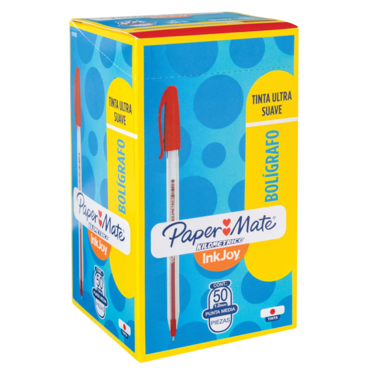 BOLIGRAFO INKJOY 100ST PAPER MATE ROJO CAJA X50 - 1