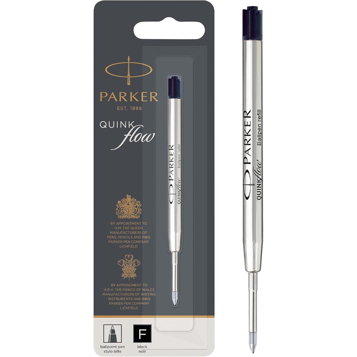 REPUESTO DE BOLIGRAFO QUINKFLOW NEGRO 0.8 PARKER