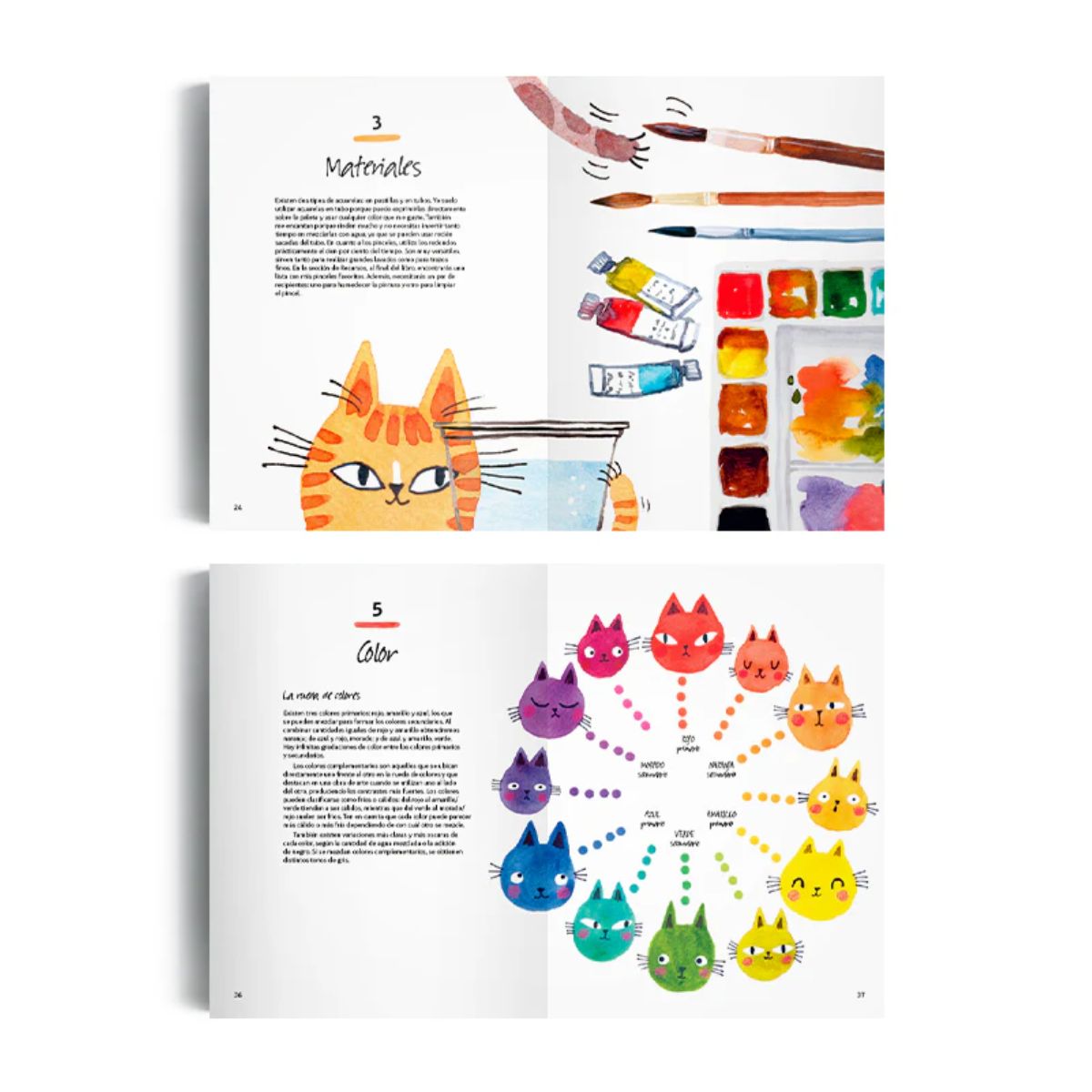 LIBRO ACUARELA Y GATOS TERRY RUNYAN - 4
