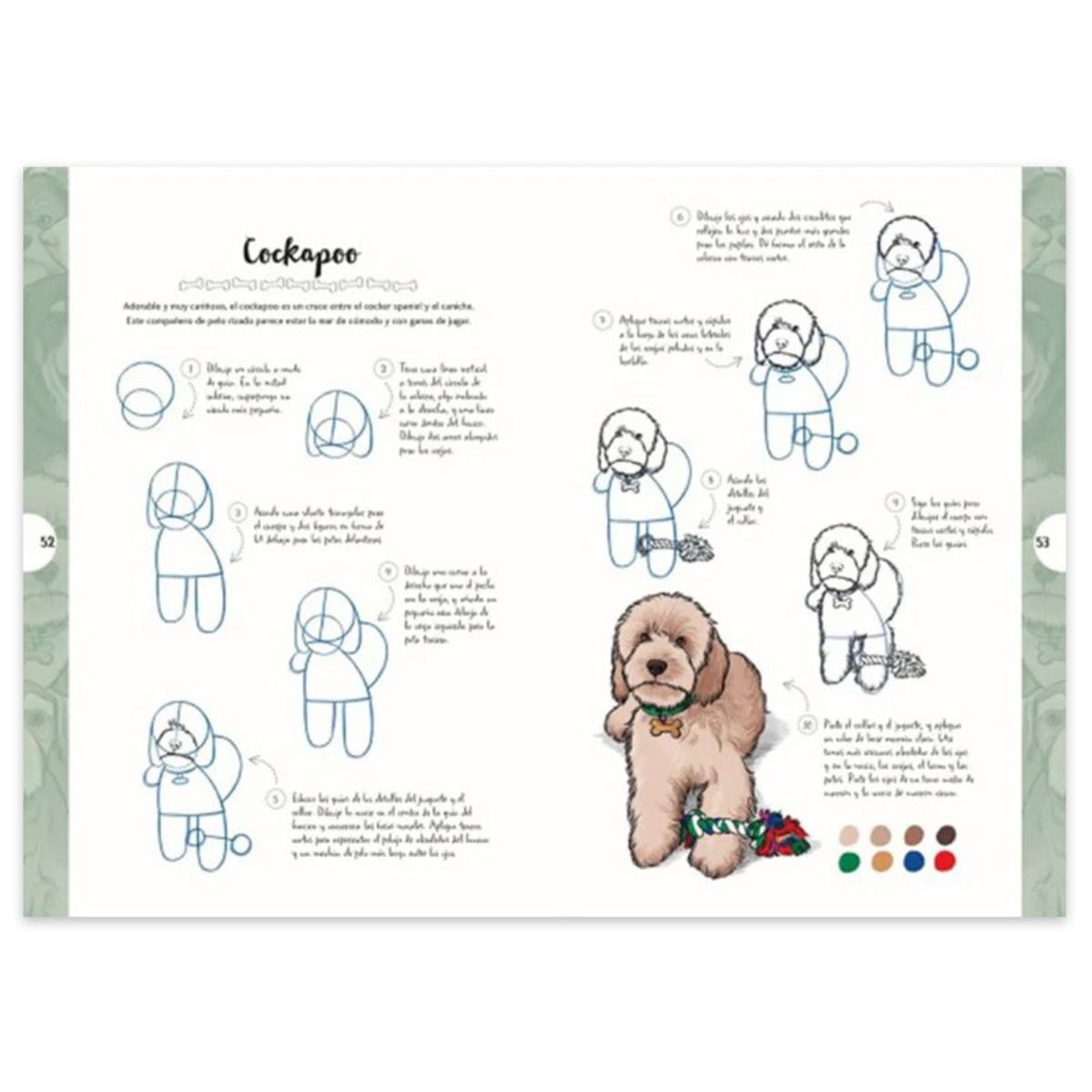 LIBRO DIBUJAR EN 10 PASOS PERROS JUSTINE LECOUFFE - 4
