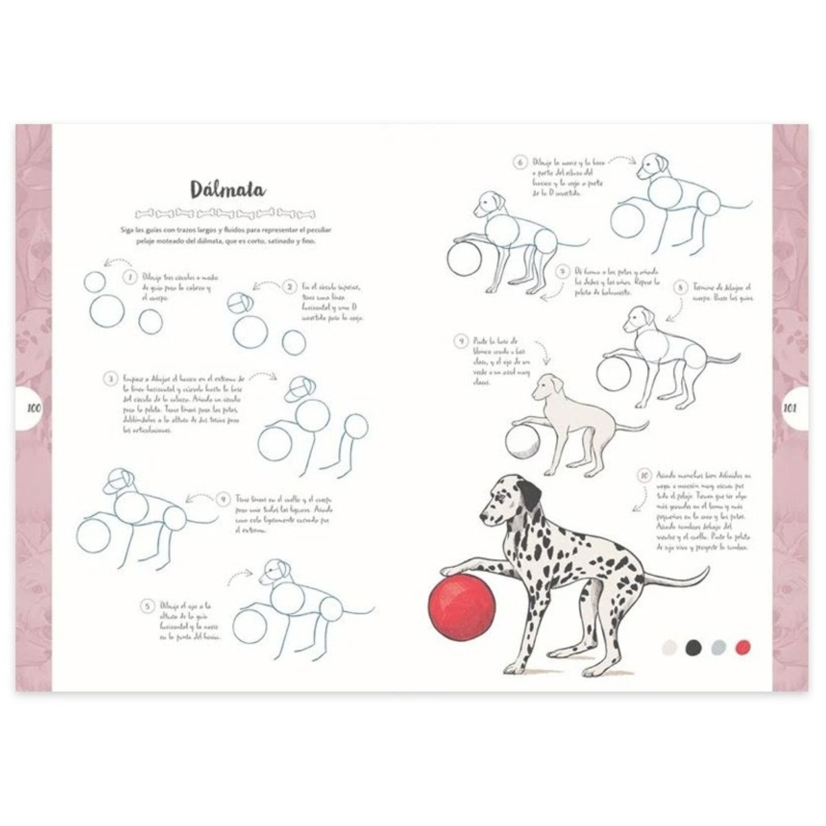 LIBRO DIBUJAR EN 10 PASOS PERROS JUSTINE LECOUFFE - 5