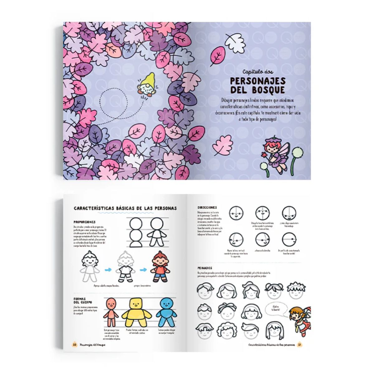 LIBRO COMO DIBUJAR CRIATURAS LINDAS DEL BOSQUE ANGELA NGUYEN - 4