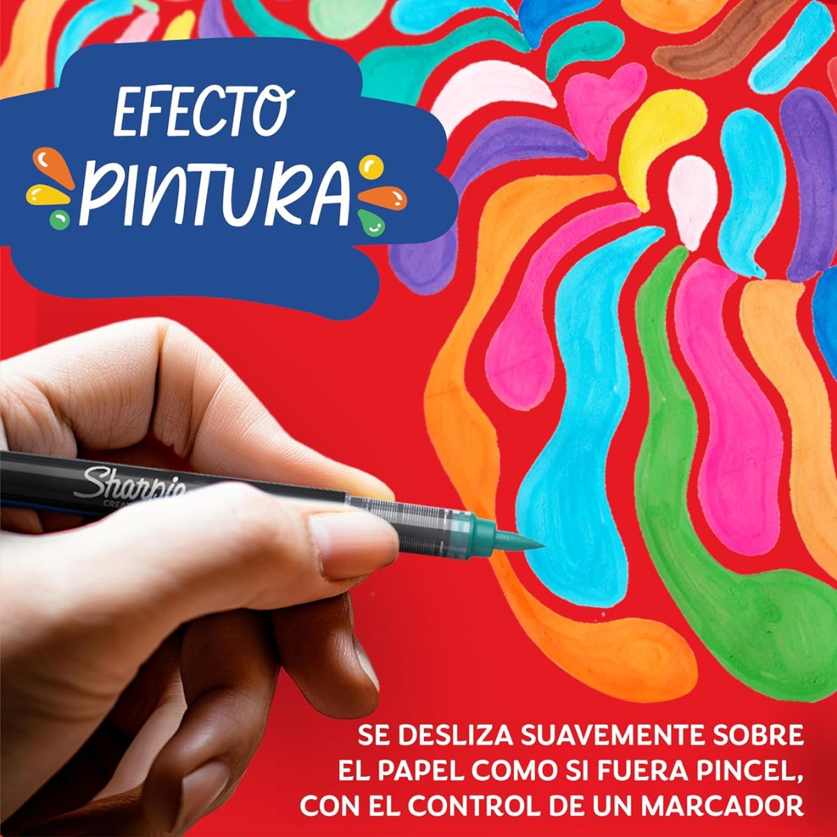 SET 12 MARCADORES ACRILICOS SHARPIE PUNTA BALA COLORES - 5