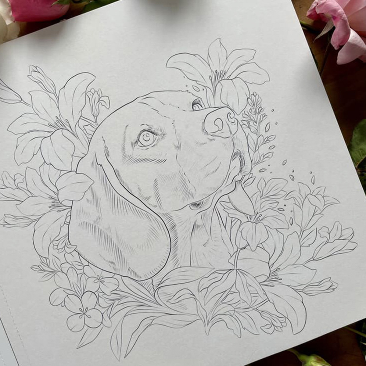 LIBRO PARA COLOREAR MASCOTAS Y FLORES SUN DISEÑO - 2